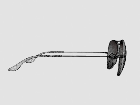 Ray-Ban Aviator - RB3025 90664A Sunglasses 3D Model