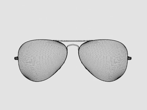 Ray-Ban Aviator - RB3025 918831 Sunglasses 3D Model