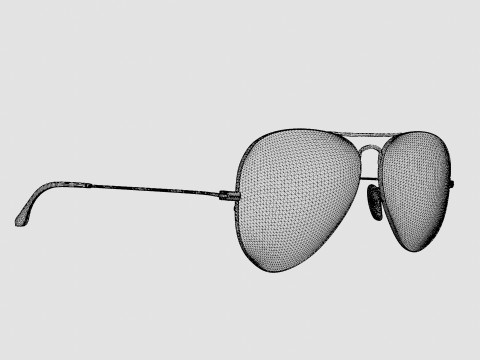 Ray-Ban Aviator - RB3025 918831 Sunglasses 3D Model