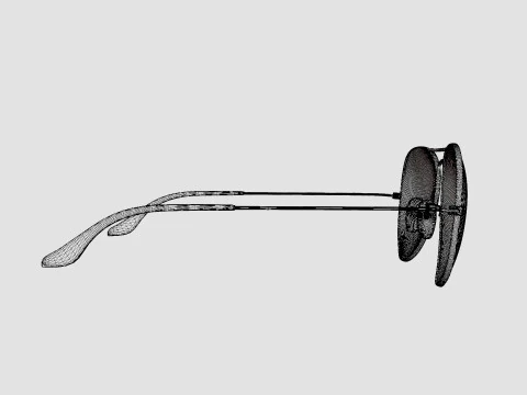 Ray-Ban Aviator - RB3025 918831 Sunglasses 3D Model