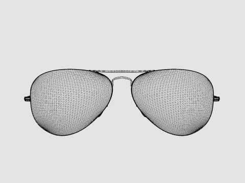 Ray-Ban Aviator - RB3025 918931 Sunglasses 3D Model
