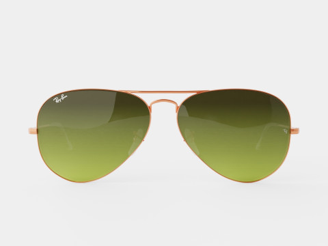 Ray-Ban Aviator - RB3026 9002A6 Sunglasses Modello 3D