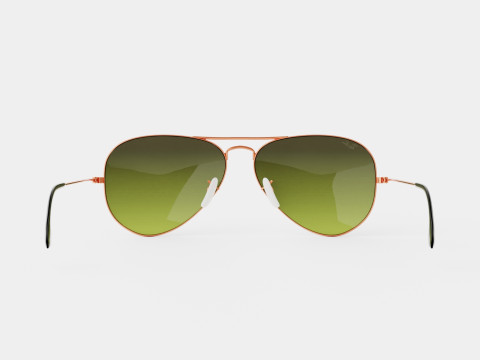 Ray-Ban Aviator - RB3026 9002A6 Sunglasses Modello 3D