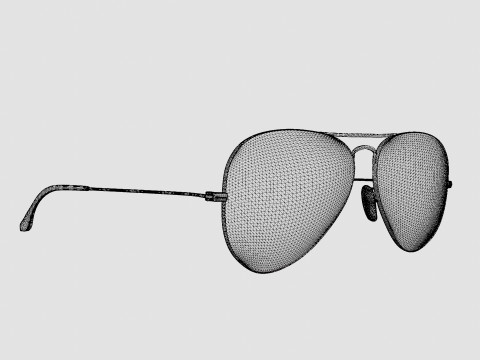 Ray-Ban Aviator - RB3026 9002A6 Sunglasses Modello 3D
