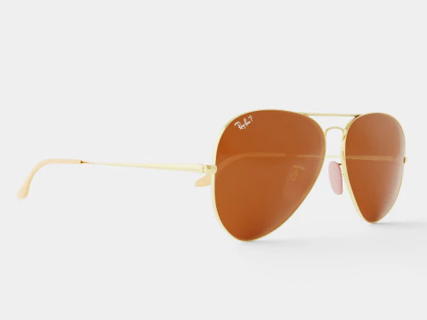 Ray-Ban Aviator Metal II - RB3689 906447 Sunglasses 3D Model