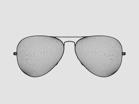 Ray-Ban Aviator Metal II - RB3689 906447 Sunglasses Modèle 3D