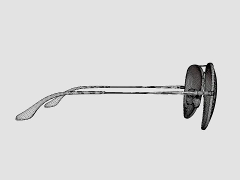 Ray-Ban Aviator Metal II - RB3689 906447 Sunglasses 3D Model