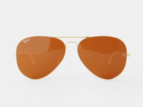 Ray-Ban Aviator Metal II - RB3689 906447 Sunglasses 3D Модель