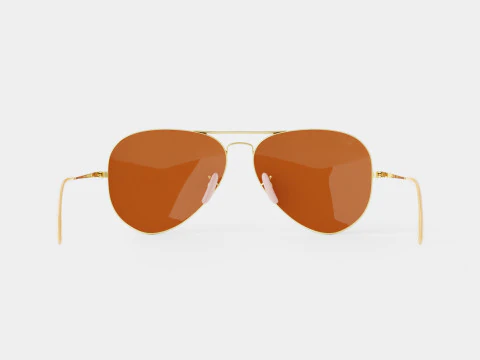 Ray-Ban Aviator Metal II - RB3689 906447 Sunglasses 3D Model