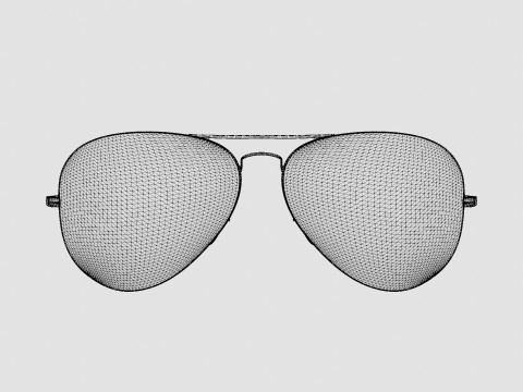 Ray-Ban Aviator Metal II - RB3689 906447 Sunglasses 3D Модель