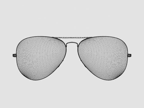 Ray-Ban Aviator Metal II - RB3689 906447 Sunglasses 3D Model