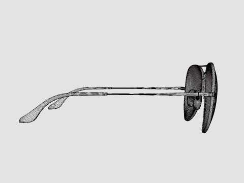 Ray-Ban Aviator Metal II - RB3689 906447 Sunglasses 3D Модель