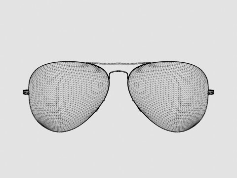 Ray-Ban Aviator Metal II - RB3689 Washed Evolve 9151AA Sunglasses Modelo 3D