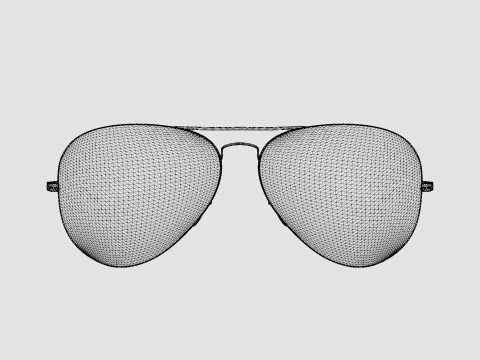 Ray-Ban Aviator Metal II - RB3689 Washed Evolve 9151AA Sunglasses 3D Model