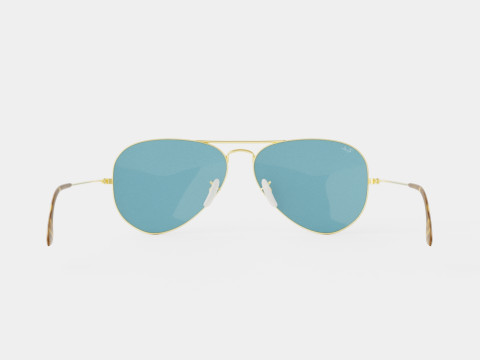 Ray Ban Aviator Team Wang X Ray Ban RB3025 919262 Sunglasses 3D in 3DExport