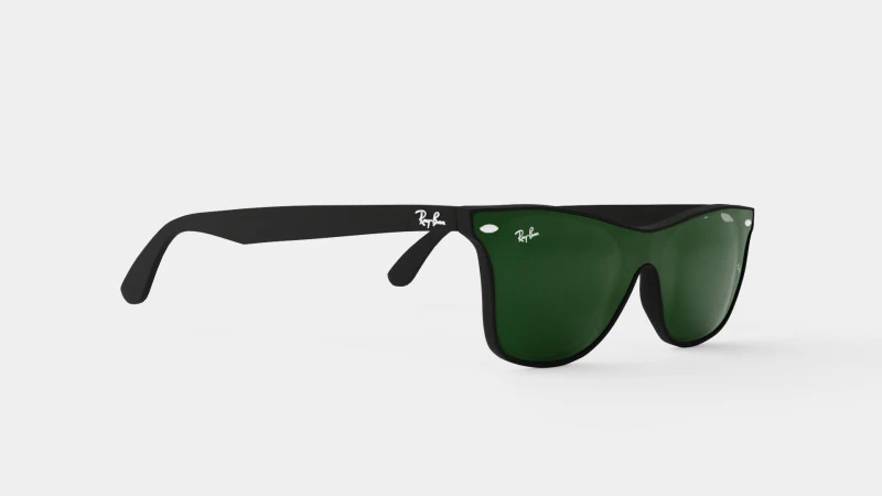 Ray-Ban Blaze Wayfarer - Kacamata Hitam RB4440N Model 3D .c4d .max .obj .3ds .fbx .stl .blend 
