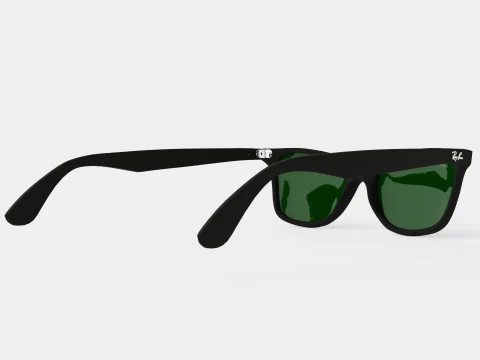 Ray-Ban Blaze Wayfarer - Kacamata Hitam RB4440N Model 3D