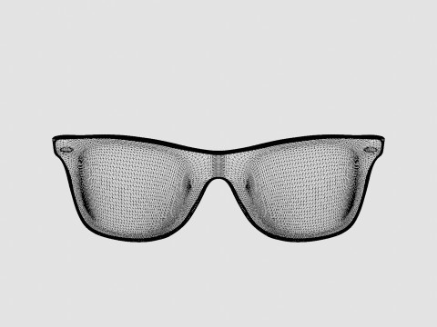 Ray-Ban Blaze Wayfarer - RB4440N Sunglasses 3Dモデル
