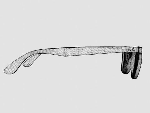 Ray-Ban Blaze Wayfarer - RB4440N Sunglasses 3Dモデル