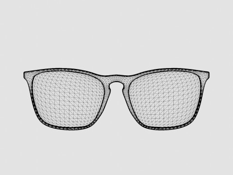 Ray-Ban Chris - RB4187 639175 Sunglasses 3D Model