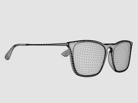 Ray-Ban Chris - RB4187 639175 Sunglasses 3D Model