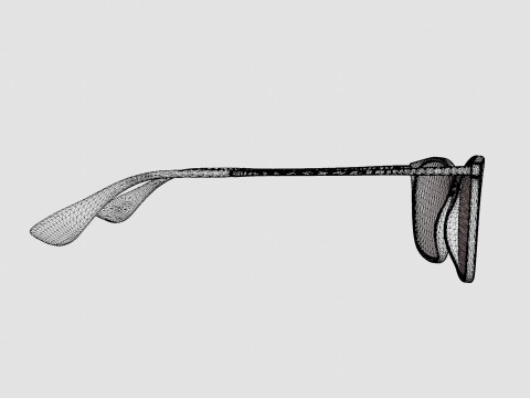 Ray-Ban Chris - RB4187 639175 Sunglasses 3D Model