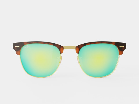 Ray-Ban Clubmaster - RB3016 114519 Sunglasses 3D Модель