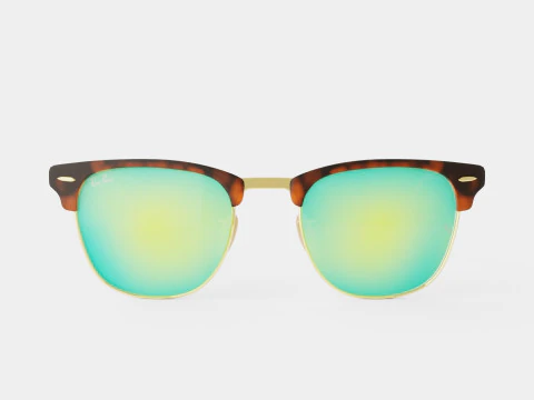 Ray-Ban Clubmaster - RB3016 114519 Sunglasses 3D Model