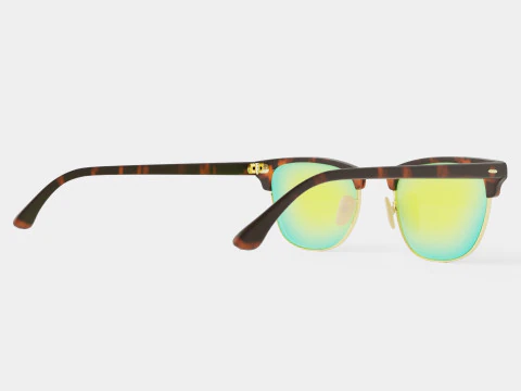 Ray-Ban Clubmaster - RB3016 114519 Sunglasses 3D Model