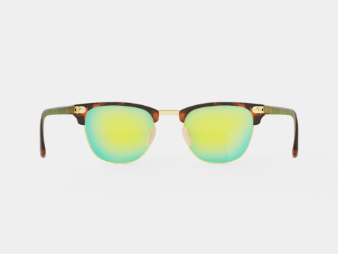 Ray-Ban Clubmaster - RB3016 114519 Sunglasses 3D Модель