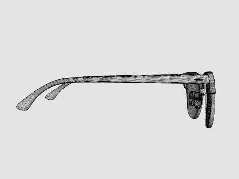 Ray-Ban Clubmaster - RB3016 114519 Sunglasses 3D Model