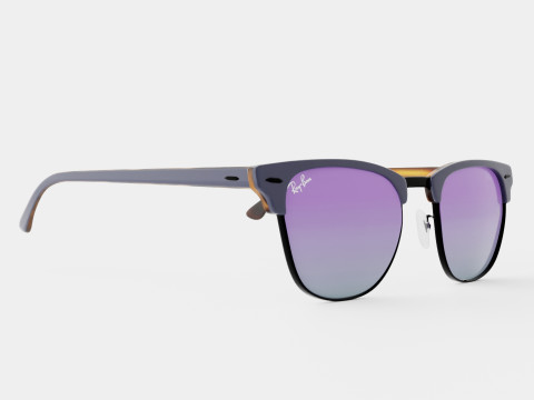Ray-Ban Clubmaster - RB3016 1278T6 Sunglasses Model 3D