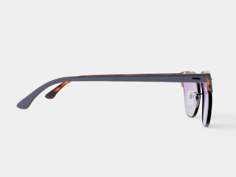 Ray-Ban Clubmaster - RB3016 1278T6 Sunglasses Model 3D