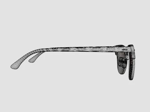 Ray-Ban Clubmaster - RB3016 1278T6 Sunglasses 3D Model