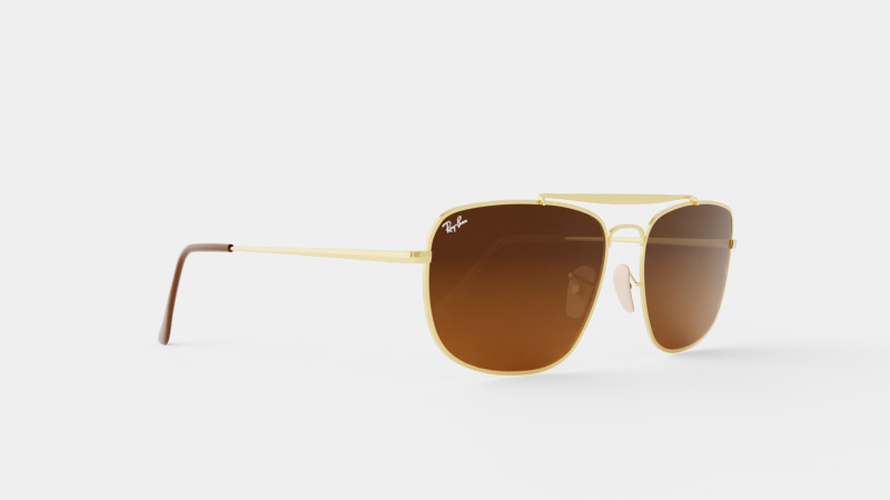 Ray-Ban Colonel - RB3560 910443 Sunglasses 3D Modell .c4d .max .obj .3ds .fbx .stl .blend