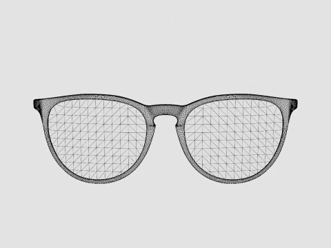 Ray-Ban Erika - RB4171 647380 Sunglasses 3D Model