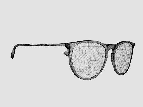 Ray-Ban Erika - RB4171 647380 Sunglasses 3D Model