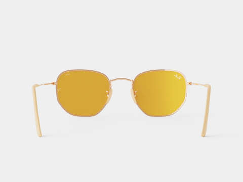 Ray-Ban Hexagonal Washed Evolve - RB3548N 91310Z Sunglasses 3Dモデル