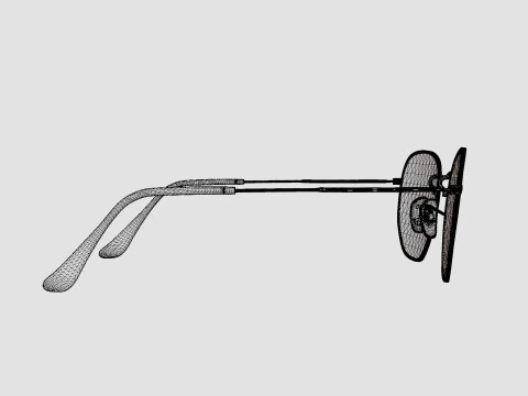 Ray-Ban Hexagonal Washed Evolve - RB3548N 9131S0 Sunglasses 3D Model
