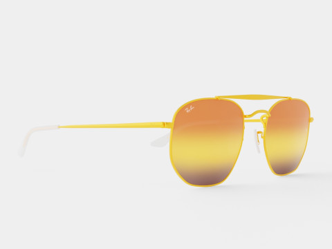 Ray-Ban Marshal - RB3648 9001I1 Sunglasses 3D Model