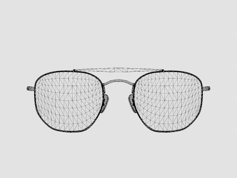 Ray-Ban Marshal - RB3648 910443 Sunglasses 3D Модель