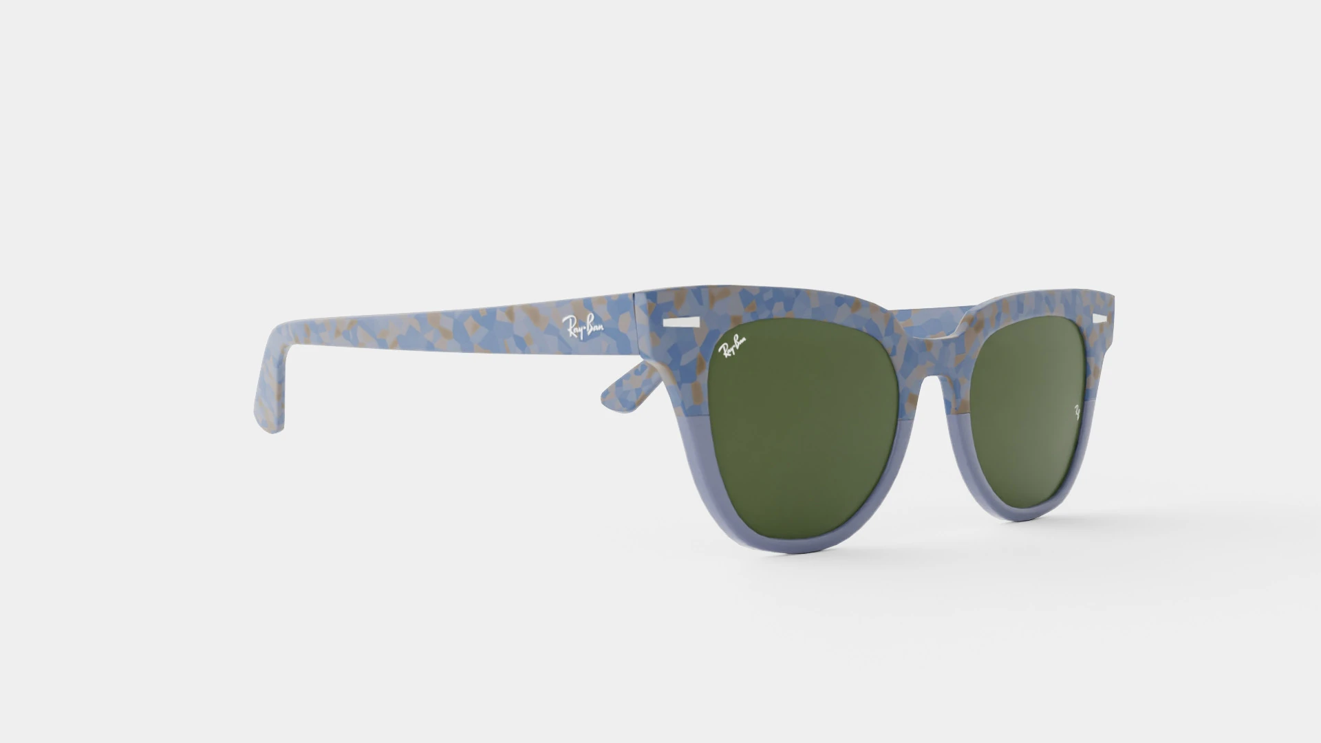 Ray-Ban Meteor - RB2168 128831 Sunglasses 3D Model .c4d .max .obj .3ds .fbx .stl .blend 