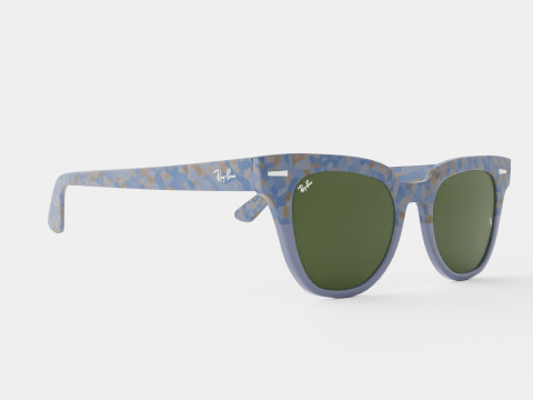 Ray-Ban Meteor - RB2168 128831 Sunglasses 3D Model