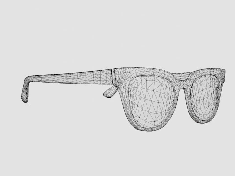 Ray-Ban Meteor - RB2168 128831 Sunglasses 3D Model