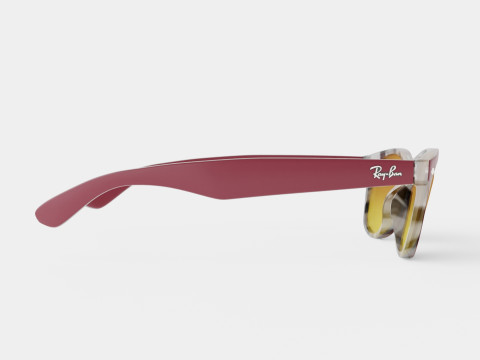 Ray-Ban New Wayfarer - RB2132 605485 Sunglasses 3D-Modell