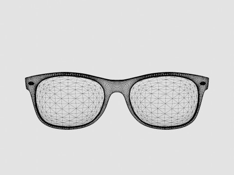 Ray-Ban New Wayfarer - RB2132 605485 Sunglasses 3D-Modell