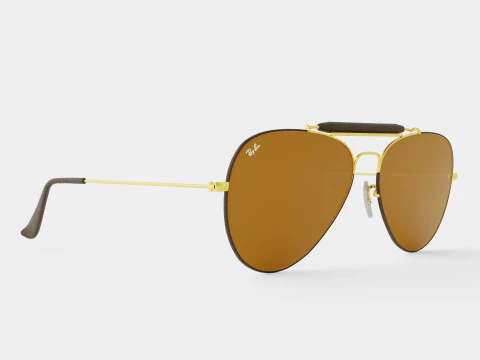 Ray-Ban Outdoorsman craft - &Oacute;culos de sol RB3422Q 9041 Modelo 3D