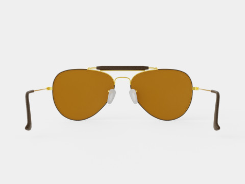 Ray-Ban Outdoorsman craft - RB3422Q 9041 Sunglasses Modello 3D