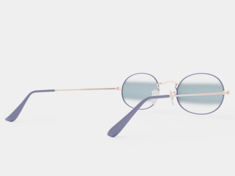Ray-Ban Oval - RB3547 9156AJ Sunglasses Modelo 3D