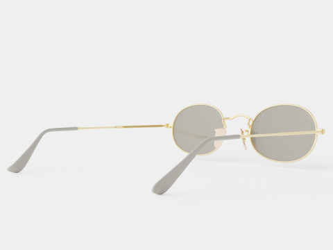 Ray-Ban Oval - RB3547 9154AH Sunglasses Modèle 3D